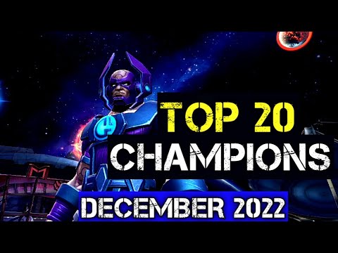 MCOC Top 20 Champions December 2022 || Marvel Contest of Champions || Best Champions