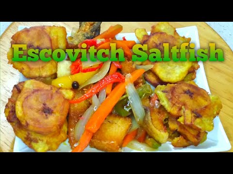 Escovitch Saltfish Jamaican Cuisine/how to make escovitch saltfish(codfish)jamaican style #jamaica