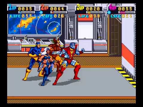 X-Men: The Arcade Game (Konami) (1992) Full Playthrough