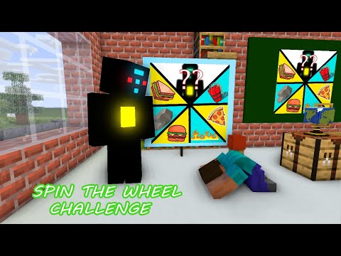 Monster School : SPIN THE WHEEL CHALLENGE!! - Minecraft Animation