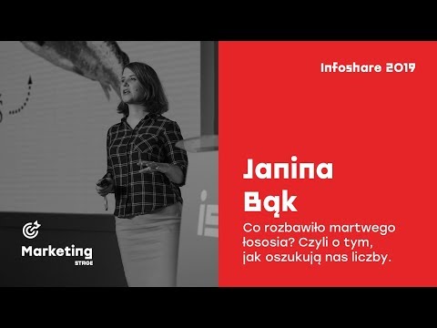 Infoshare 2019: Janina Bąk - Co rozbawiło martwego łososia? Czyli o tym, jak oszukują nas liczby.