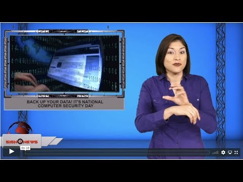 Back up your data! It's National Computer Security Day (ASL - 11.30.19)