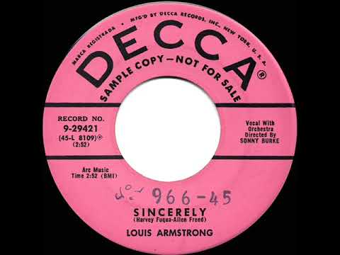 1955 Louis Armstrong - Sincerely