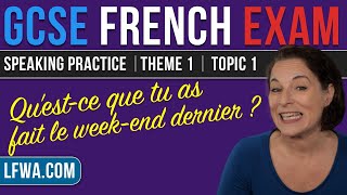 GCSE French Speaking: What did you do last weekend?