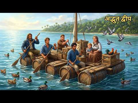 तूफ़ान में टूटा जहाज़, अनजान टापू पर ज़िंदगी की जंग | Swiss Family Robinson | Hindi Kahani
