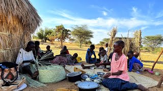 Daily work in  a Traditional homestead/Cooking Traditional food for supper/African Village life