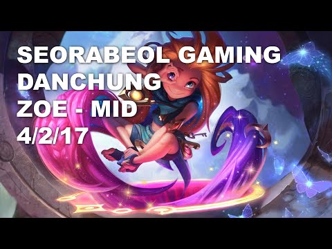 Seorabeol Gaming Danchung Mid Zoe vs Lucian - KR Challenger Rank Game 10.7