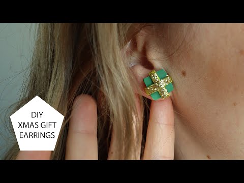 DIY XMAS Gift // Polymer Clay Earrings Tutorial