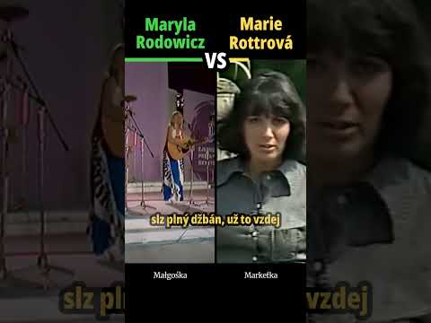 MARYLA RODOWICZ vs MARIE ROTTROVÁ - Markétka (Małgośka) - #shorts #hudba #versus
