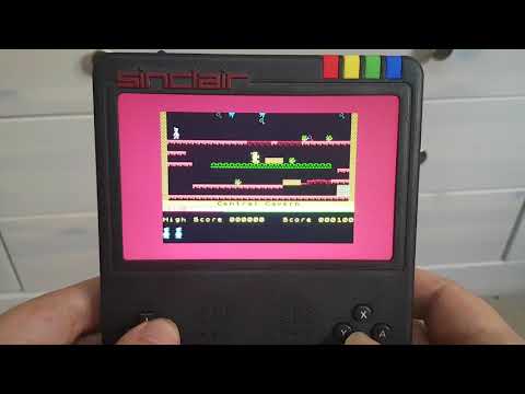Manic Miner on my ZX Spectrum Next Handheld