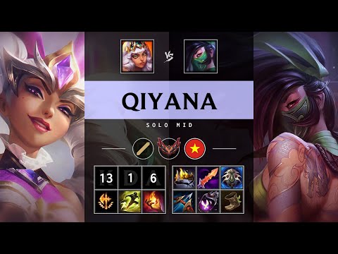 Qiyana Mid vs Akali - VN Grandmaster Patch 25.S1.3