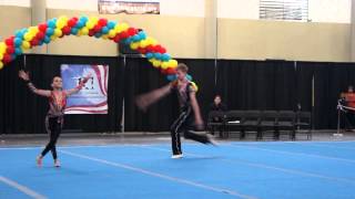 Level 10 Mixed Pair 18 Under, Balance, Realis, Aisley & Maxim   2013 Region 1 Acrobatic Championship