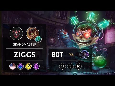 Ziggs Bot vs Kai'Sa - NA Grandmaster Patch 9.9