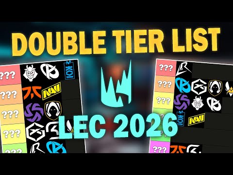 LA DOUBLE TIER LIST LEC 2026