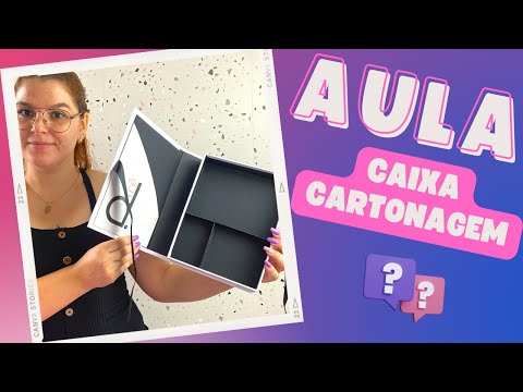 Aula completa Passo a Passo Como Fazer Caixa de Cartonagem Personalizada Para Empresa