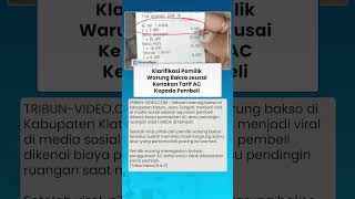 Permintaan Maaf dan Klarifikasi Pemilik Warung Bakso seusai Kenakan Tarif AC kepada Pembeli