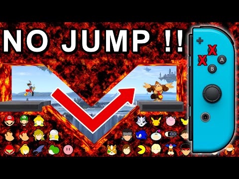 Who Can Make The Lava V Tunnel Without Jumping ? No Jump Challenge  - Super Smash Bros. Ultimate