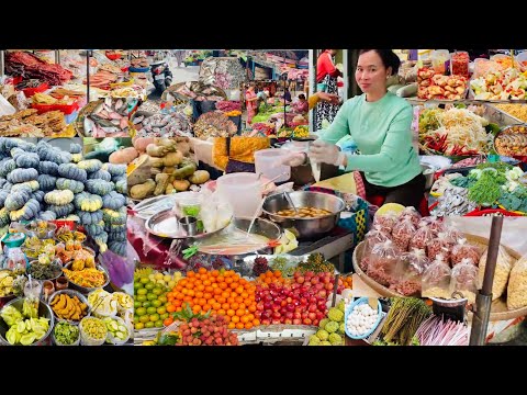 Exploring Chbar Ampov Market Food Tour- Fresh Produce, Raw Meats & Authentic Flavors @Biggestmarket