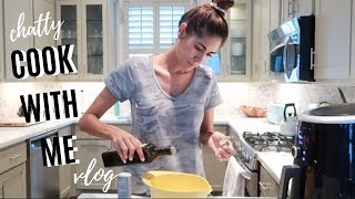 chatty cook w/ me (kitchen tour, job search + more) | daily vlog