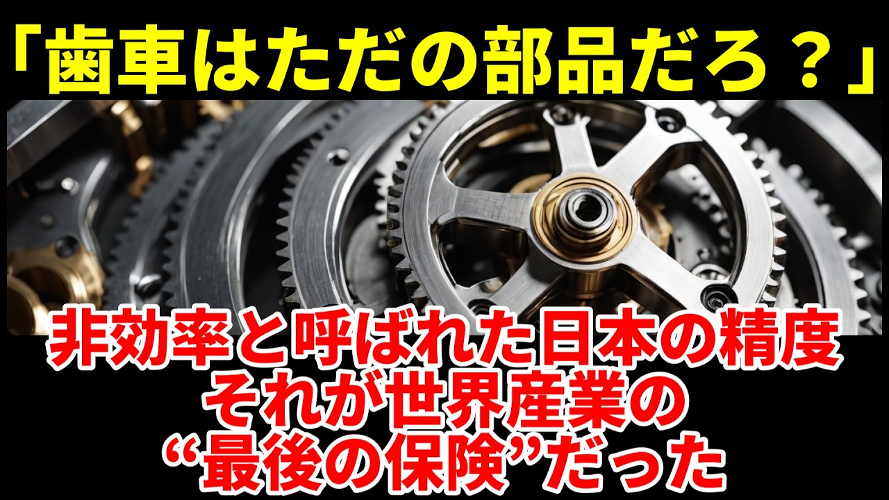 【海外の反応】小さな歯車が支える、国家の信頼という無形資産