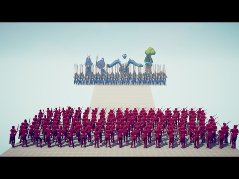 100x ARCHERS vs ARMIES + GIANTS - Totally Accurate Battle Simulator TABS