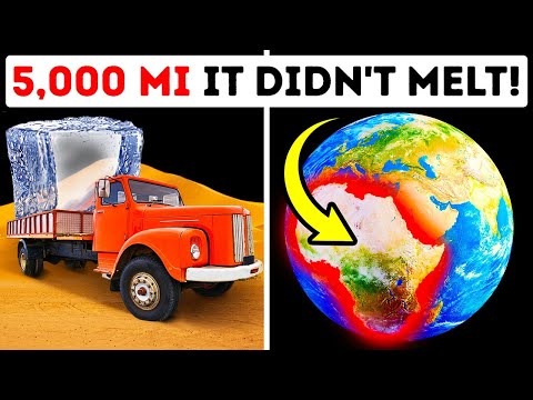 Wie ein Eisblock seine ungewöhnliche Reise in die Wüste überlebte