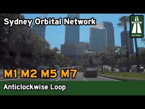 Driving the Sydney Orbital Network (Anticlockwise) - M1, M2, M5, M7