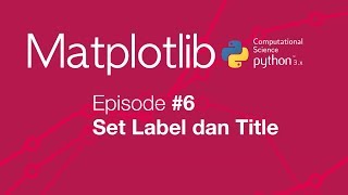 Belajar Matplotlib (Python Plot) #06 - Set Label dan Title