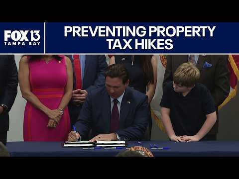 Gov. Ron DeSantis signs bills to prevent property tax increases