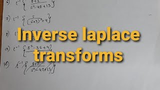 Inverse laplace transform| Engineering mathematics : 8