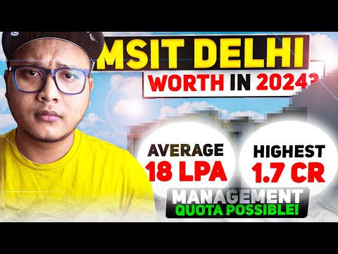 MSIT: Fees, Admission 2026, Courses, Cutoff, Ranking, Placement