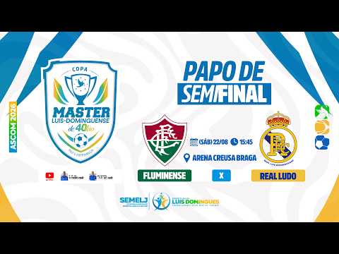🔴 AO VIVO | ⚽ FLUMINENSE 🆚 REAL LUDO – COPA MASTER LUÍS-DOMINGUENSE DE 40TÃO