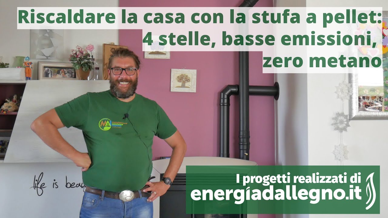 Riscaldare casa con la stufa a pellet: quattro stelle, basse emissioni, zero metano