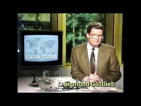 heute journal 17.04.1990 (Flugzeugunglück in Karlsruhe / Litauenkonflikt / Währungsunion) (Fragment)