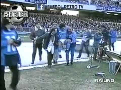 Napoli 2 vs Brescia 1 Serie A 1986/87 Lesion de Maradona FUTBOL RETRO TV