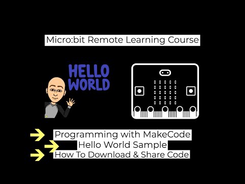 Micro:bit First Program - Hello World in MakeCode