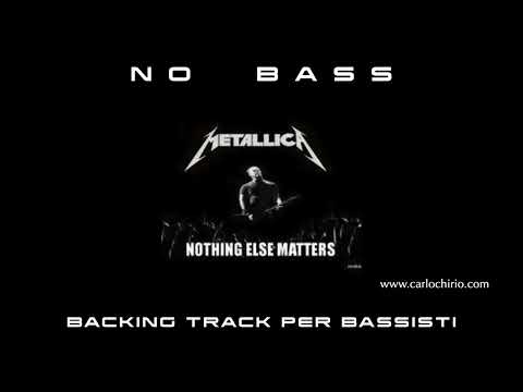 Nothing Else Matters Metallica NO BASS backing track per bassisti Suona tu il Basso (Bassless)