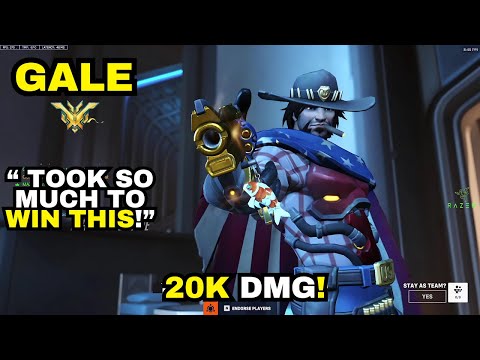 POTG! Gale carrying as Cassidy! 20k Dmg! - Overwatch 2 SEASON 12 TOP 500