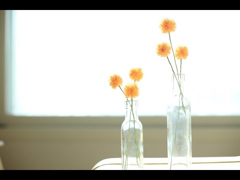 How to make paperflowers : Craspedia Globosa / golden ball