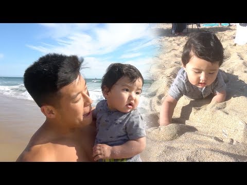 Taika's First Real Beach!