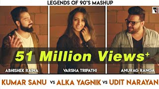 Legends of 90&#39;s Bollywood Songs Mashup | Anurag Ranga | Abhishek Raina | Varsha Tripathi | 90&#39;s hits