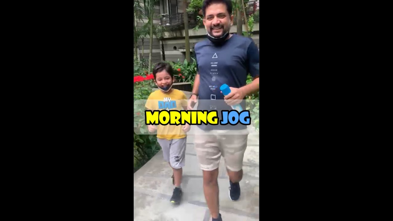 Morning Jog cutest father and son 😻🤗 #shorts