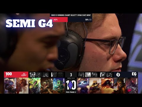 100 vs EG - Game 4 | Semi Finals S12 LCS Summer 2022 | 100 Thieves vs Evil Geniuses G4