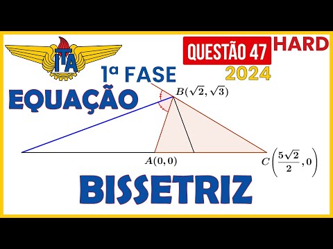 Equação da Perpendicular | Resolução Questão 47 | Vestibular ITA 2024 | Primeira Fase Matemática
