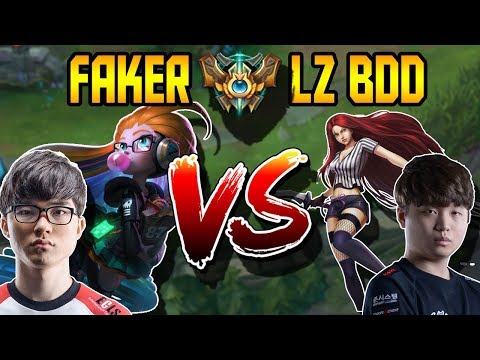 SKT T1 FAKER vs LZ BDD - BEST MID KOREA S8
