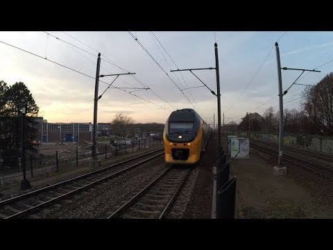 Dutch Trains Passing by at High Speed!