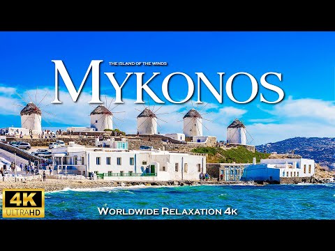 MYKONOS 4K ULTRA HD • Scenic Relaxation Film with Peaceful Relaxing Music & Nature Video Ultra HD
