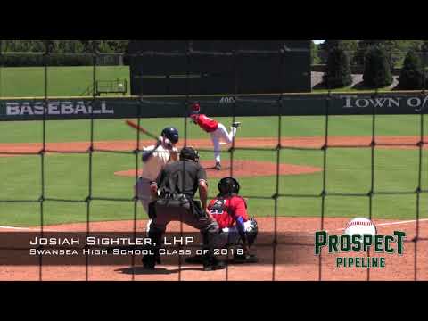 Josiah Sightler prospect video, LHP, Swansea High School Class of 2018