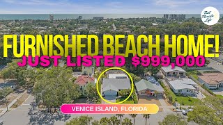 JUST LISTED $999,000 - Furnished House for Sale on Venice Island Florida (With Pool)