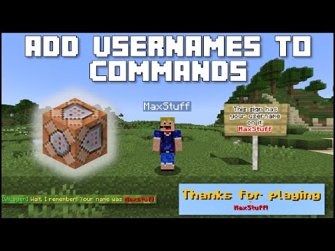 Insane Minecraft Hack: Add Usernames to Your Commands!